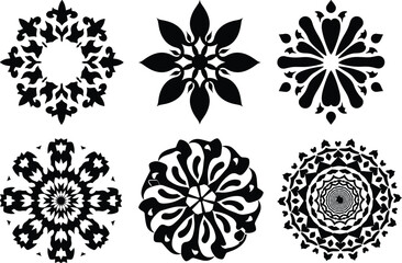 "Ornamental Mandala and Starburst Vector Collection" vector bundle