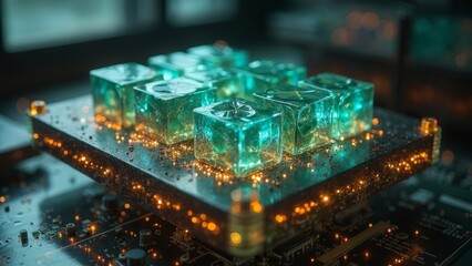 Colorful luminescent technology chip