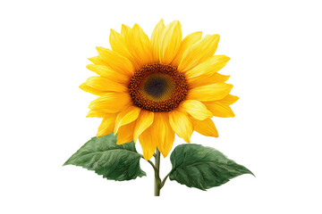 Obraz premium Vibrant sunflower, detailed illustration