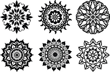 "Ornamental Mandala and Starburst Vector Collection" vector bundle