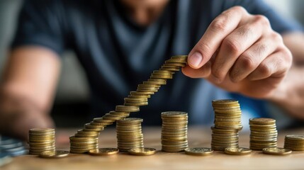 Stacking Coins for Financial Growth