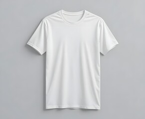 Crisp white t-shirt mockup for your custom designs, perfect for showcasing apparel branding and graphics