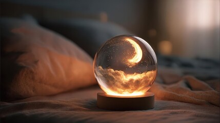 burning candle in the glass