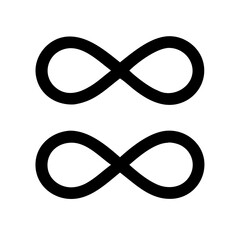 Set Of Infinity Symbols Icons
