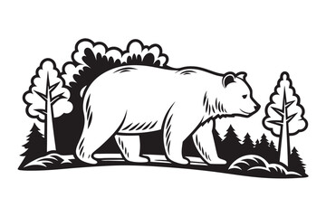 polar bear vector illustration