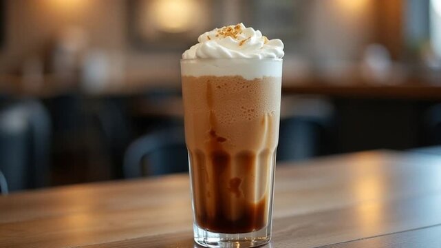  Root Beer Float served authentically in a glass
