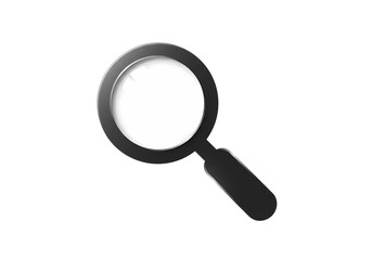 magnifying glass isolated on transparent background