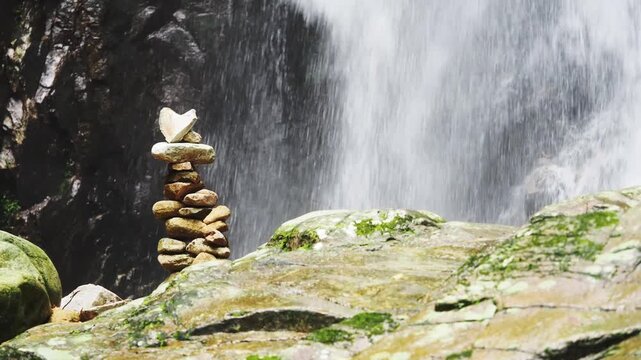 Waterfall 357 in the deep forest of Sai Rom Yen National Park
