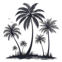 palm tree silhouettes 