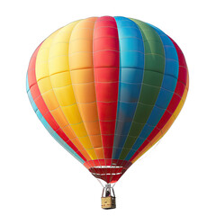 Obraz premium Colorful hot air balloon against a black background (1)