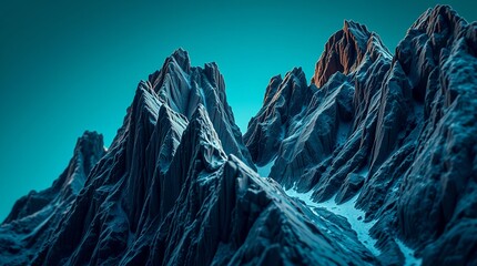 snow covered mountain peak