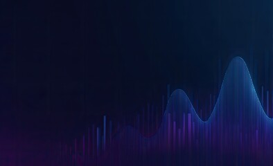 Dark abstract graphic of data visualization