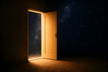 A Starry Doorway Leading to the Infinite Cosmos: A Glimpse into Another World