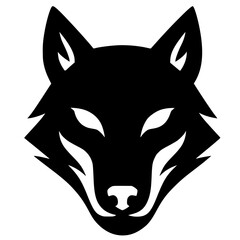 Wolf mask silhouette