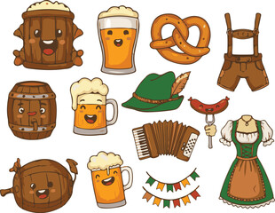 Fun German Oktoberfest Clipart Collection