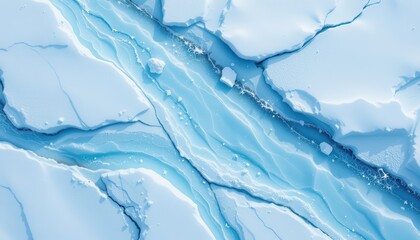 Obraz premium frosted glacier theme with soft cerulean with glacier white, diagonal color sweep, soft ice like patterns, edge to edge smooth flow, uplifting and fresh