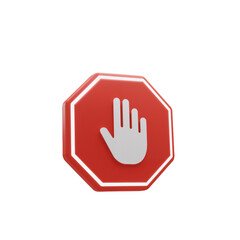 Obraz premium Red Beacon of Pause – A timeless symbol of restraint, mindfulness, and the silent power to stop