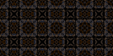 Vintage Damask Design pattern. Abstract Arabesque Background. Dark Tonal Pattern  . Elegant Repeating Motif. Intricate Filigree Pattern.   Abstract Floral Lattice. Ornamental art Repeat. Organic Textu © Dian Husaeni