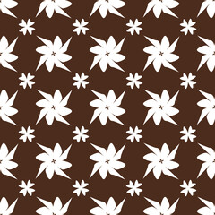 Elegant floral pattern design for fabrics, wallpapers, backdrops, branding, and creative projects