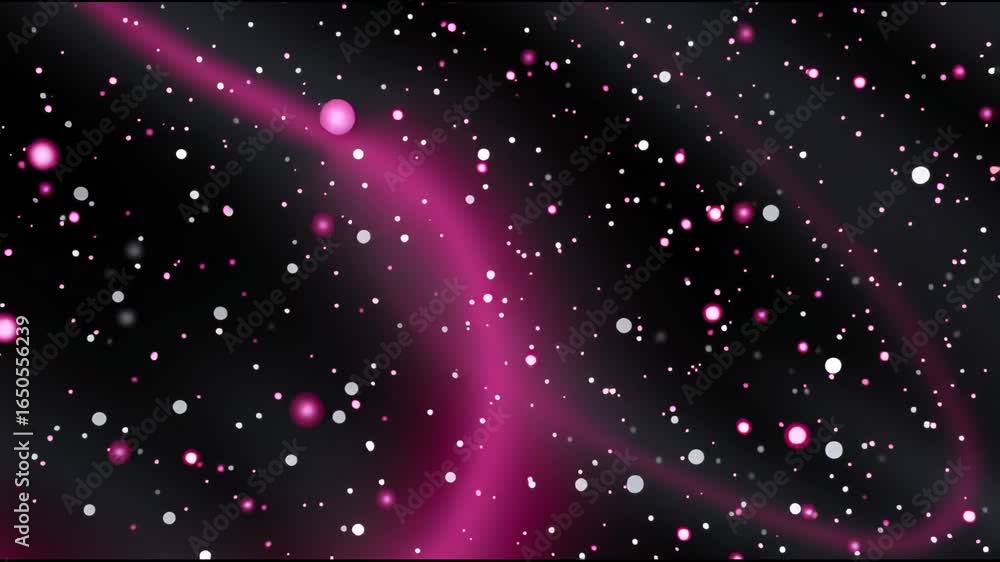 Aufkleber sparkling particles drift through a dark background with vibrant colors creating a mesmerizing effec