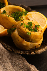 Delicious artichoke hearts beautifully seasoned and served in a rustic bowl for a healthy meal