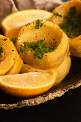 Delicious artichoke hearts beautifully seasoned and served in a rustic bowl for a healthy meal
