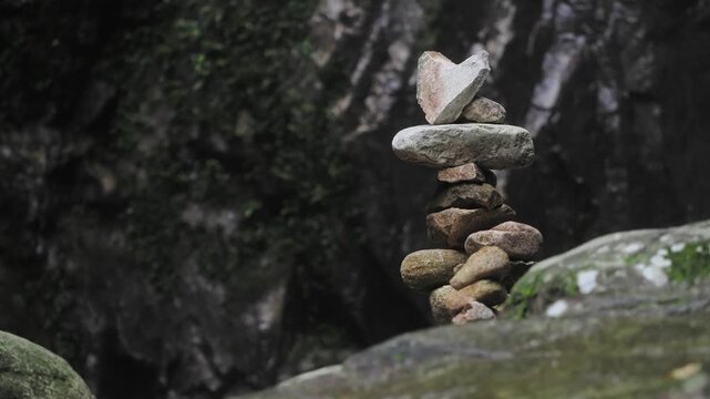 Waterfall 357 in the deep forest of Sai Rom Yen National Park