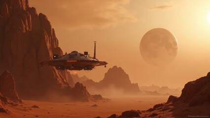 Spaceship Alien Scene