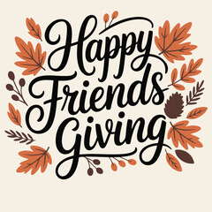 Friendsgiving t-shirt design.