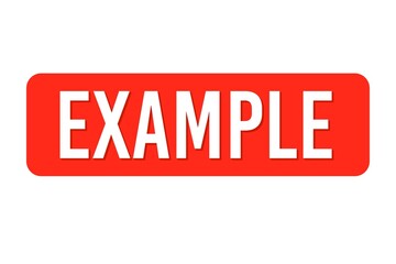 Red example text button 