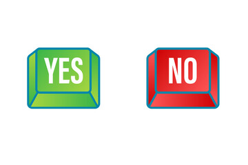 YES and NO icon, YES and NO buttons, YES and NO buttons symbol, YES and NO sign, like and dislike buttons, like and dislike sign, like and dislike symbol