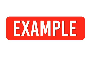 Red example text button icon