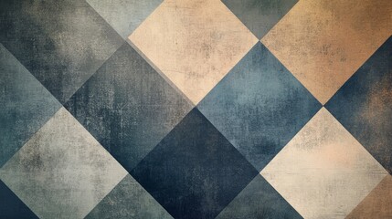 Creating a timeless aesthetic overlapping diamond design in a minimalist style for modern interiors