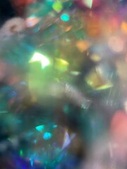 abstract background with colorful lights jewelry crystal diamond sparkles texture	
