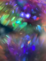 abstract background with colorful lights jewelry crystal diamond sparkles texture	
