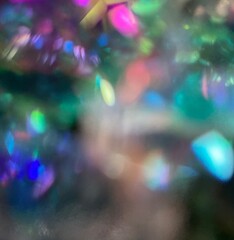 abstract background with colorful lights jewelry crystal diamond sparkles texture	
