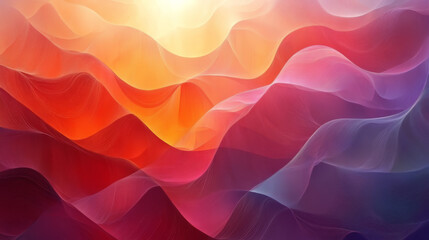 Obraz premium Abstract landscape of vibrant, flowing colors (1)