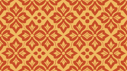 Seamless vintage floral pattern with ornamental design for wallpaper and fabric decoration