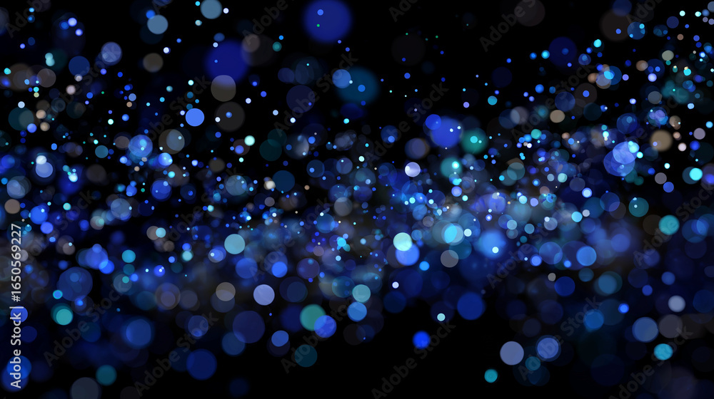 Aufkleber cosmic sparkles: an abstract arrangement of shimmering, bokeh-style light particles. captured in a v