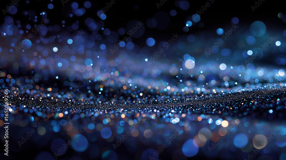 Poster cosmic flow: a captivating display of ethereal, glowing particles, suggesting an immersive explorati