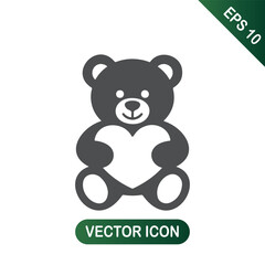 Teddy Bear Holding a Heart