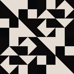 Mid century modern geometric pattern vector. Graphical illustration for a unique textiles and home décor.