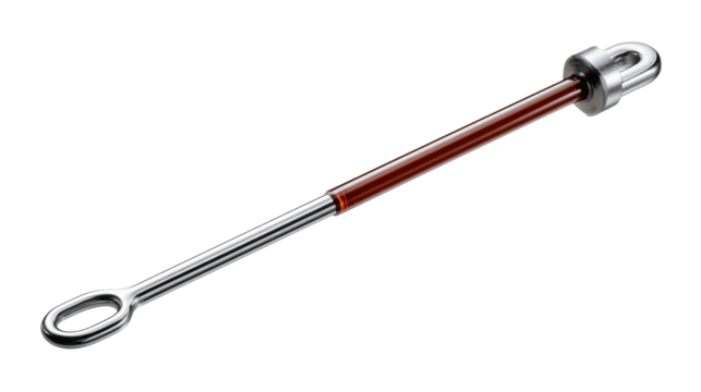 Metal Rods for Support: A sturdy metal rod with a circular eyelet, exuding strength and stability, it serves a crucial role in providing structural support.