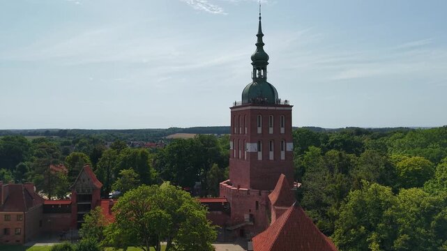 Frombork, katedra, dron, kopernik