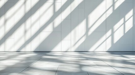 Obraz premium Empty modern space with light and shadow