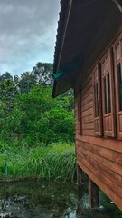 House Side with Forest Behind