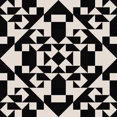Mid century modern geometric pattern vector. Graphical illustration for a unique textiles and home décor.