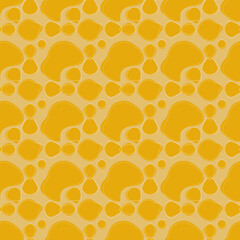 Golden tribal stones organic fluid abstract pattern seamless soft beige