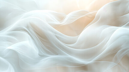 Obraz premium Delicate, flowing fabric in soft, light hues
