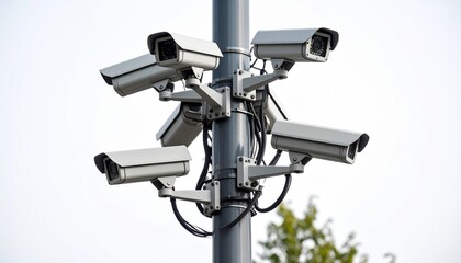 security camera on a white background